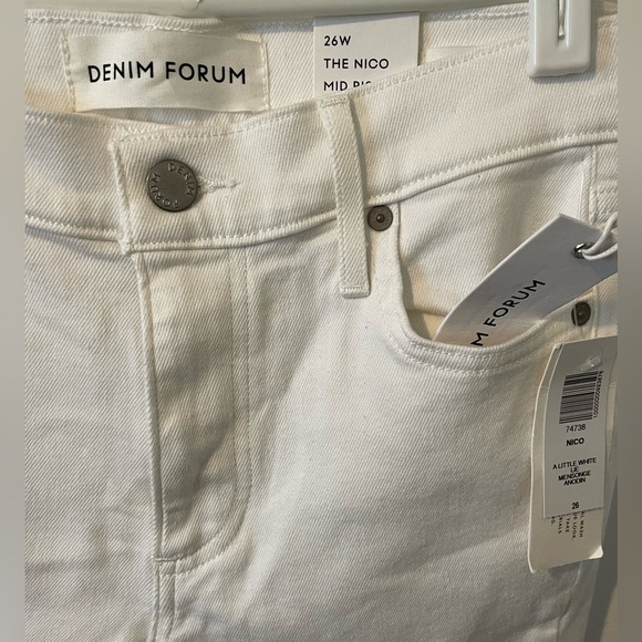 NWT Denim Forum The Nico Mid Rise Skinny Crop Size 26 - Picture 7 of 9